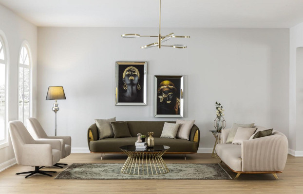 Luxury Sofa set Modern Set 3+2+1+1 Seater Sofa Couch Suite Design Couches