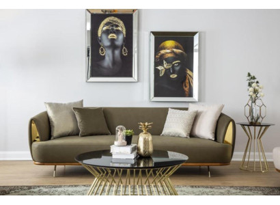 Luxury Sofa 3-Seater Fabric Living room Modern Design Sofas Upholstery Couches