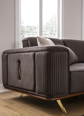 Sofas 4 Seater Textile Big Furniture Living room Modern new Sofa Polyester Couch