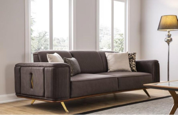 Sofas 4 Seater Textile Big Furniture Living room Modern new Sofa Polyester Couch