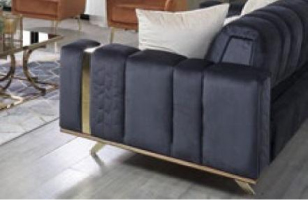 Luxury Sofa set Couch Textile Couches 4+3+1 Seat Sofas Living room Fabric