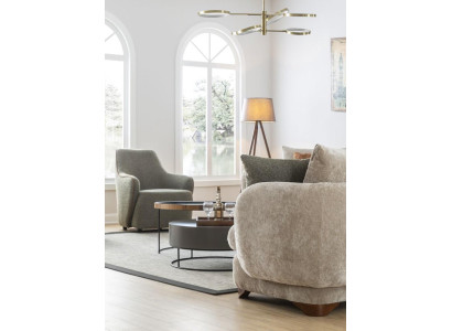 Armchair Luxury Couch 1 Seater Sofa Textile Fabric Couches Relax Club Furniture