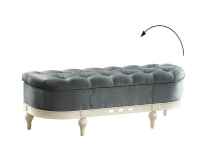 Classic R Stool RETRO RUSTIC FOOTSTOOL OTTOMAN Bench seat Stool - FL-P1A