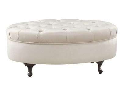 Leather Stool Round Stool Chippendale Stool Classic Ottoman - Model V-Ottoman