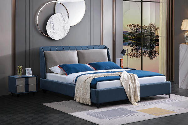 Luxury Wood Bed Marriage Double bed Beds Design Upholstery Bedroom 180x200 new