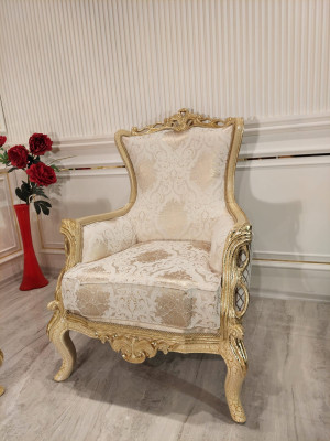 Classic r Throne Armchair Chair Furniture Baroque Armchair Chesterfield Velvet