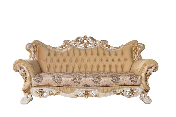 Living room Luxury Sofa Beige Sofa set Sofas Armchair 3+1 Seater Fabric Design