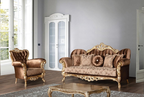 Classic Three Seater Baroque Couch Furnishings 3 Seater French Furniture