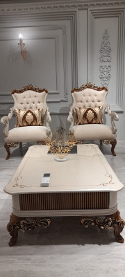 Three Seater Chesterfield Baroque Couch Furniture Sofa Couches Fabric Gold