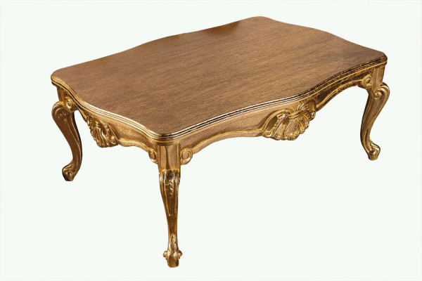 Luxury Coffee table Table 136x90 Baroque Rococo Tables Rectangular Decoration