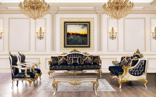 Classic r Baroque Coffee table from Wood - Classic Furniture Living room Tables