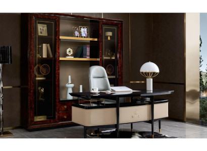 Furnishings Study room Office Furniture Table Wardrobe Armchair Suite 3-piece set