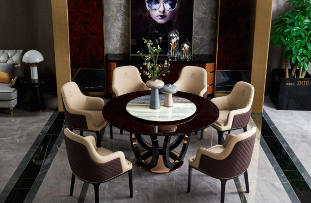 Group Dining Table Seat Living Room Suite Tables Upholstery Wood Chair