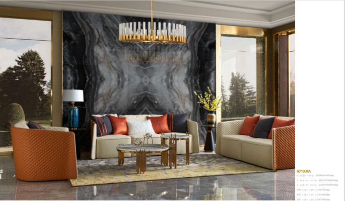 stainless steel Side Round Design Table Tables Gold Couch Living room