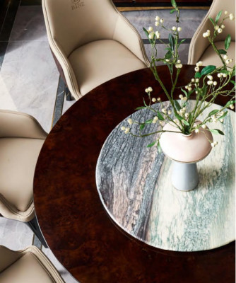 Design Wood Table Round Dining table Round Dining Tables 150cm luxury class