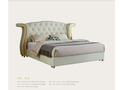 Upholstery Design Luxury Bed 180x200cm Beds Leather Modern Bedroom