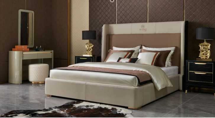 Luxury Hotel Beds Double Bed Design Wood Modern Bed 180x200 Bedroom Marriage