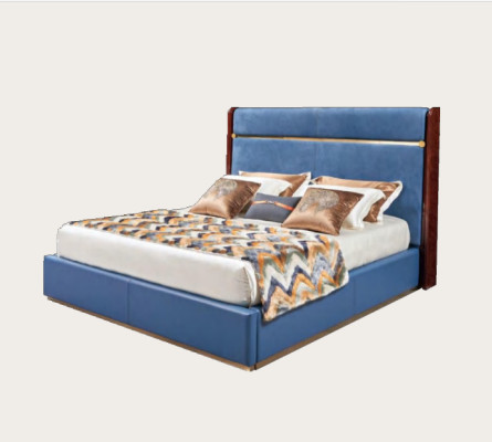 Design Bed 2x Bedside table 3 pcs. Bedroom Set Luxury Complete Suite
