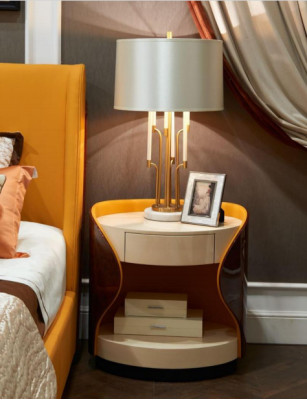 Bedroom 7 pieces. Set Luxury Furniture Bed Stool Mirror Bedside table Bed frame e
