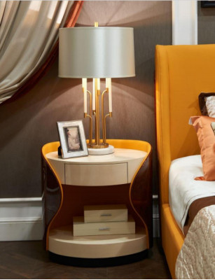 Bedroom 7 pieces. Set Luxury Furniture Bed Stool Mirror Bedside table Bed frame e