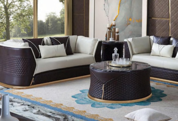 Designer Coffee table Side table Sofa Living room Table Furniture Round