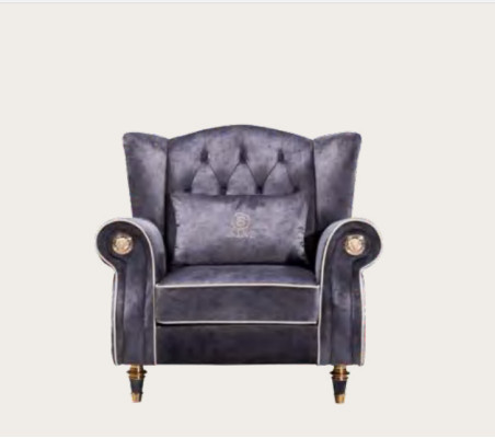 Elegant design Chesterfield upholstery armchair television seat club lounge textile luxury