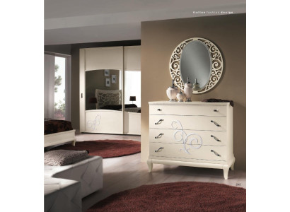 Chest of drawers Mirror Chests of drawers Wardrobe Shelf Console Furniture Italy Suite Set 2pcs.