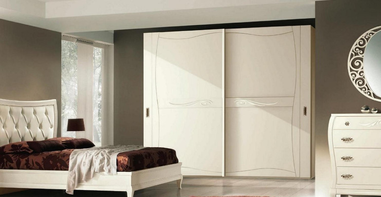 Luxury Wardrobe with Sliding Doors Bedroom Wardrobe Cabinets Wood Design