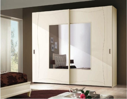 Cabinets Wardrobe with Sliding Doors Bedroom Wardrobe Wall Wood Design