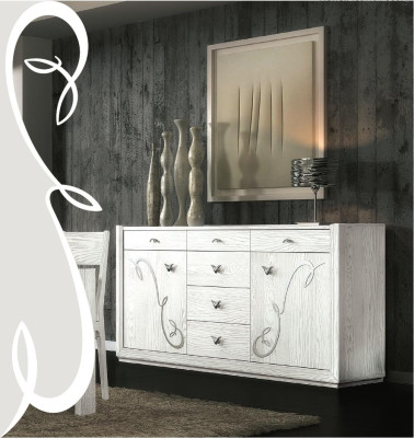 Sideboard Chest of drawers Wardrobe Luxury Chests of drawers Wardrobe Shelf Furniture Wooden Cabinet Italy
