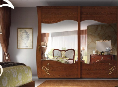 Wardrobe Wardrobe Mirror Wood Furniture Cabinets Coat rack Wood Italy new