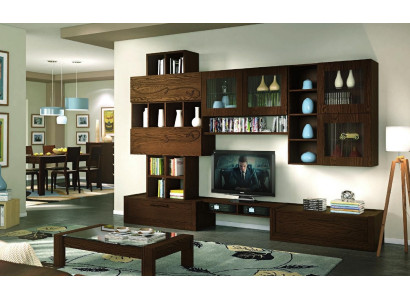 TV-cabinet Wall unit TV Wall extension wall Living room Furniture Wall units Wardrobe Shelf Wood new