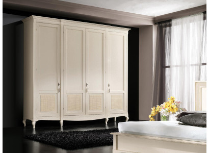 Real wood Wardrobe Wooden Cabinet Wardrobe Solid Bedroom Furniture Italy