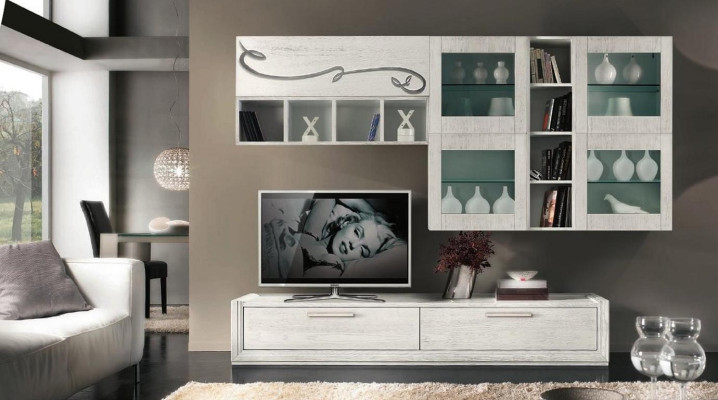 TV-cabinet Wall unit TV Wall extension wall Living room Furniture Living walls Wardrobe Shelf Luxury