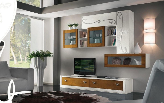 TV Wall Wall unit extension wall Living room Furniture luxury TV cabinet wall units Wardrobe Shelf