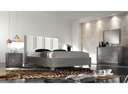 Luxury Set Bedroom Bed Bedside table Chest of drawers Mirror Group Suite new 5-piece.