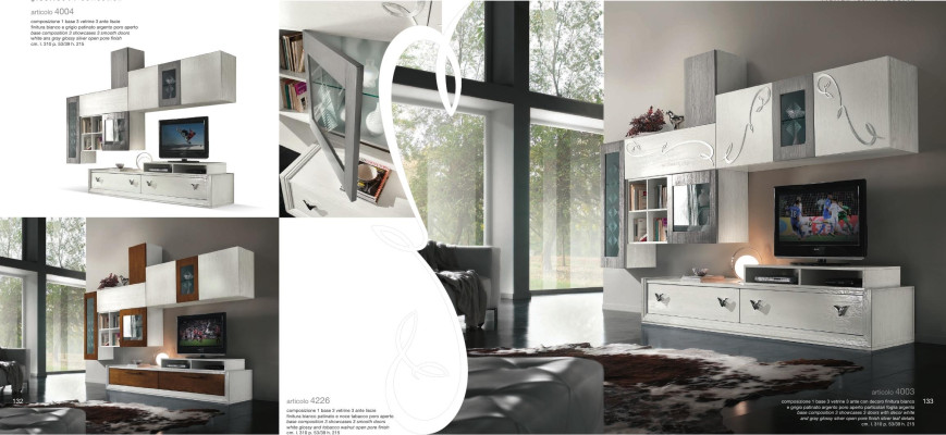 Wall unit Design Wall Cabinet Shelf Living room Wood Cabinets Display case Wall Shelves