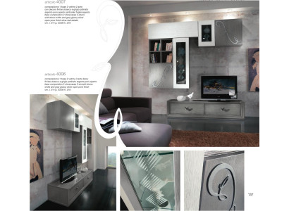 TV-cabinet wall cabinet Shelf Living room tv Wood Cabinets Display case Wall Shelves Italy new