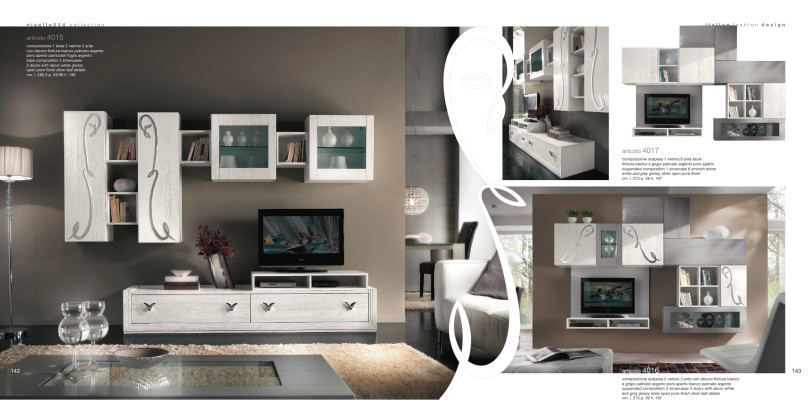 Wall unit Display case TV-cabinet Sideboard Wardrobe Wall Modern tv Wood Suite Set Furniture