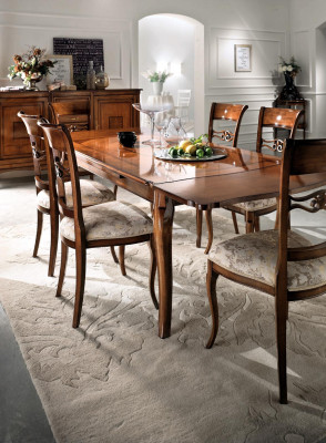 Table Wooden table Baroque Rococo Dining room Royal Dining table Classic r Tables