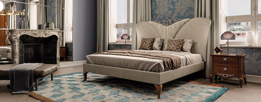 Bed Double bed Solid Wood Bedroom Beds Furniture Vaccari cav giovanni new