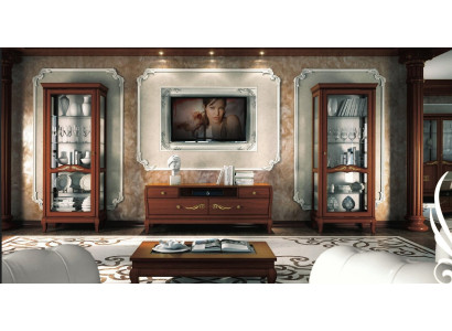 TV cabinet set 3 pieces. Living room Display case TV Modern Wood Furniture Wardrobe Style new Group