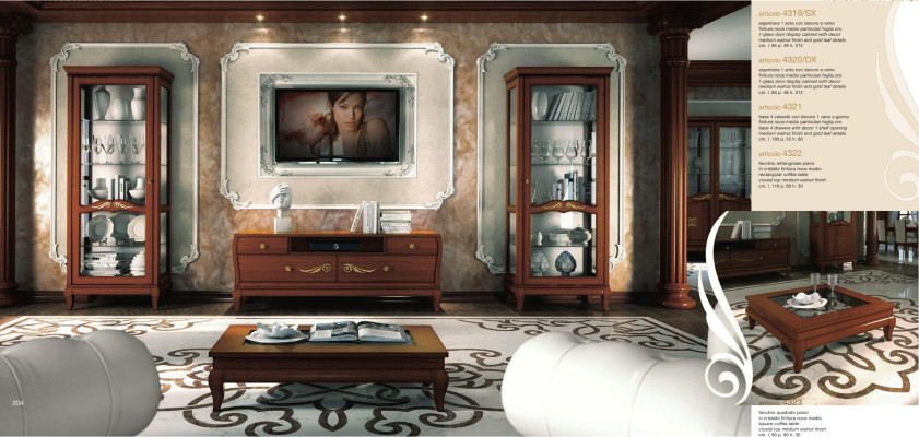 TV cabinet set 3 pieces. Living room Display case TV Modern Wood Furniture Wardrobe Style new Group