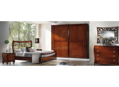 Luxury Set Bedroom Bed Bedside table Wardrobe Chest of drawers Mirror new 6 pieces