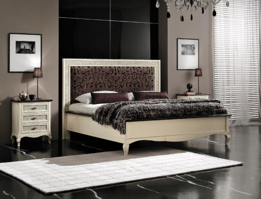 Double bed Solid wood Bedroom Beds Design Bed Furniture Vaccari cav giovanni