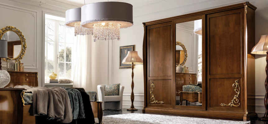 Wardrobe Design Clothes cupboards Mirror Furniture Living Vaccari cav giovanni