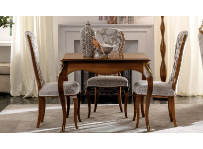 Complete Set Dining table 4x Chairs Dining room Set Ess Group Wood Table Tables 5pcs