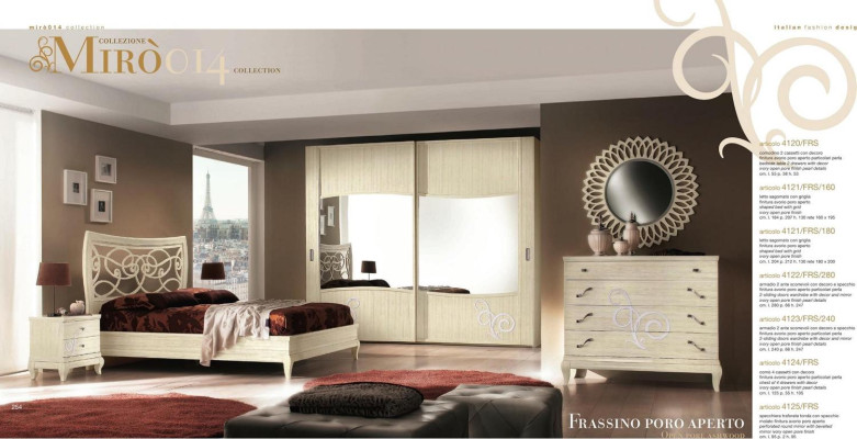 Wardrobe with Sliding Doors Bedroom Wardrobe Wall Cabinets White Mirror