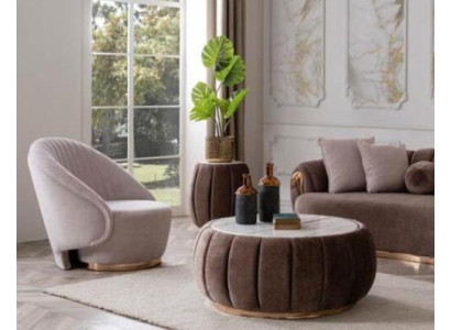 Round Coffee table Upholstery Table with Round table top Coffee tables Tables Furniture