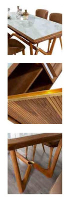 Luxury Set Dining room Dining table Chair Table Tables Chairs Wood Design 5 pcs new
